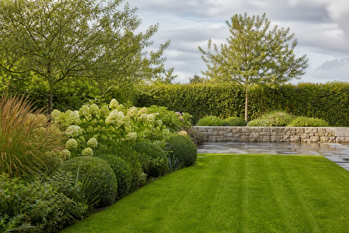 Jardin paysager entretenu en Ille-et-Vilaine
